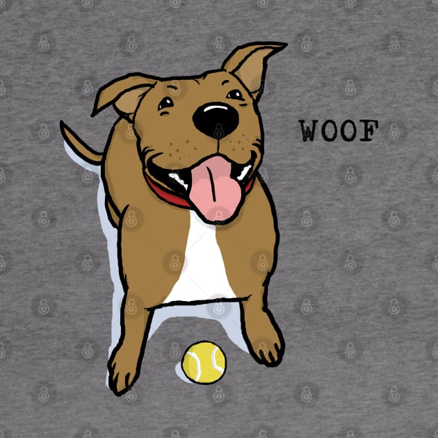 Woof Dog | Big Brown Dog With Tennis Ball Wants To Play by Coffee Squirrel